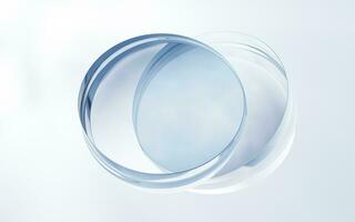 Round glass geometry background, 3d rendering. photo