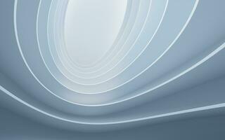 Abstract white curve geometry background, 3d rendering. photo