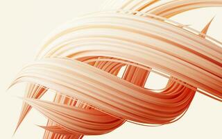 Flowing and twist geometry lines, 3d rendering. photo