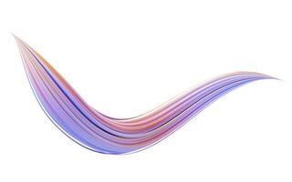 Flowing curve geometry lines, 3d rendering. photo