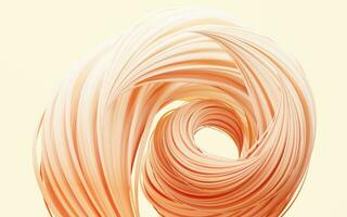 Flowing and twist geometry lines, 3d rendering. photo