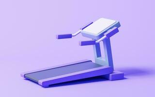 Running machine with cartoon style, 3d rendering. photo