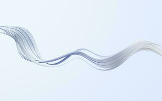 Flowing and twist geometry lines, 3d rendering. photo