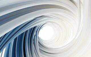 Flowing and twist geometry lines, 3d rendering. photo