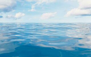 Empty water surface, 3d rendering. photo