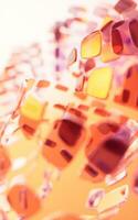 Abstract glass geometry background, 3d rendering. photo