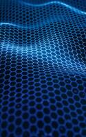 Digital hexagonal graphic background, 3d rendering. photo