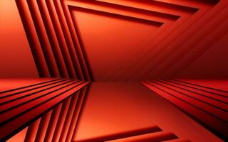 Red luxurious stage background, 3d rendering. photo