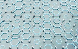 Hexagonal structure background, 3d rendering. photo