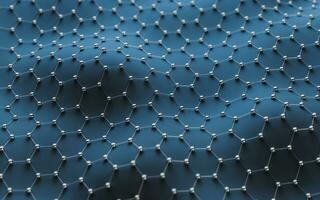 Hexagonal structure background, 3d rendering. photo