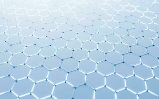 Hexagonal structure background, 3d rendering. photo