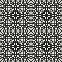 Seamless lattice pattern background in arabic style. Arabesque. vector