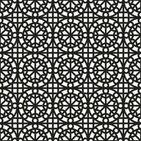 Seamless lattice pattern background in arabic style. Arabesque. vector