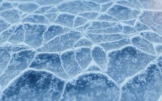 Ice ground with crack pattern, 3d rendering. photo