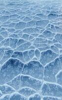 Ice ground with crack pattern, 3d rendering. photo