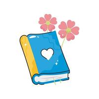 Book doodle vector colorful Sticker. EPS 10 file