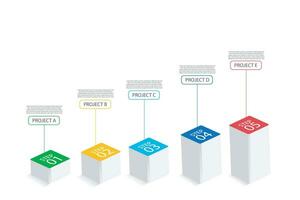 Infographic template for business. 5 Level Modern Circle Sales funnel diagram, presentation vector infographic.