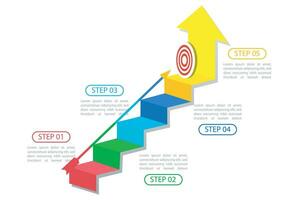 Infographic template for business. 5 Level Modern Circle Sales funnel diagram, presentation vector infographic.