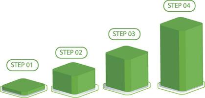 infografía modelo 5 5 paso para negocio la carretera a éxito vector ilustración