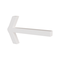 3d links Richtung Kurve Pfeil Zeichen Symbol png