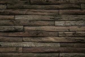 The walls made from old logs are joined together in a dark color scheme for a detailed background image. photo