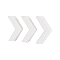 3d right direction curve arrow sign icon png