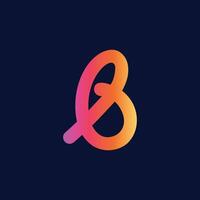 Abstract letter B symbol design vector