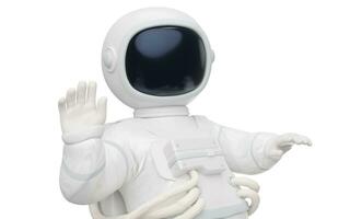 White space man, 3d character, 3d rendering. photo