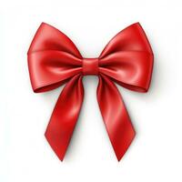 Red bow isolated photo