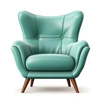 Upholstered Accent Chair Isolated photo