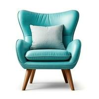 Upholstered Accent Chair Isolated photo