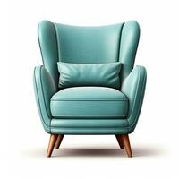 Modern chair isolated photo