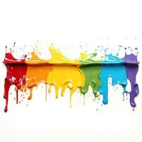 Colorful paints isolated photo