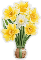 narciso flores ilustración ai generativo png