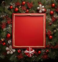 Abstract Christmas frame background photo