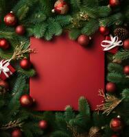 Abstract Christmas frame background photo