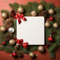 Abstract Christmas frame background photo