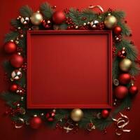 Abstract Christmas frame background photo