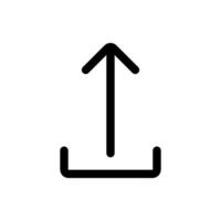 Simple Upload icon. The icon can be used for websites, print templates, presentation templates, illustrations, etc vector