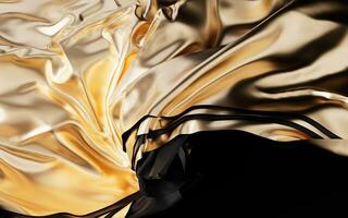 Flowing wave multilayer background, 3d rendering. photo