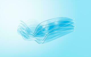 Gradient multilayer glass background, 3d rendering. photo