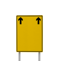 Blank road sign or traffic sign. transparent background png