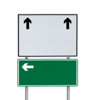 Blank road sign or traffic sign. transparent background png