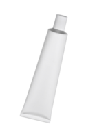 blanco blanco cosmético tubo paquete de crema o gel, transparente antecedentes png