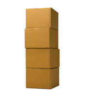 cardboard box, transparent background png