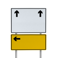 blanco la carretera firmar o tráfico signo. transparente antecedentes png