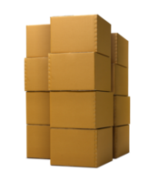 cardboard box, transparent background png