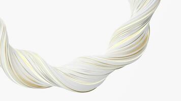 Abstract loop flowing curve lines, 3d rendering. video