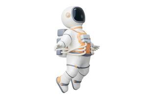 White space man, 3d character, 3d rendering. photo