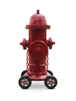 rood brand hydrant. transparant achtergrond png